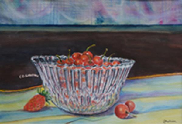 Coupe en cristal - Georges Mathieu - Click to enlarge