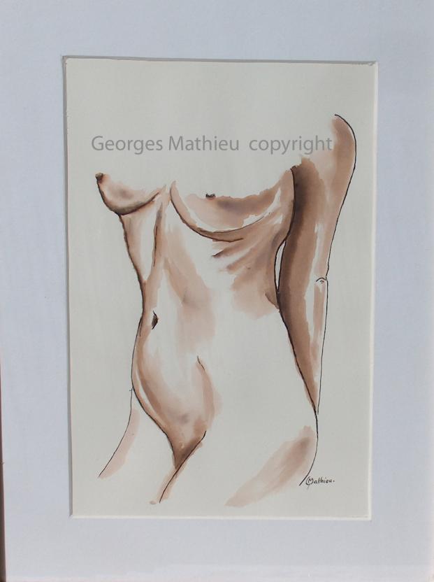 Etude de nu - Georges Mathieu - Click to enlarge