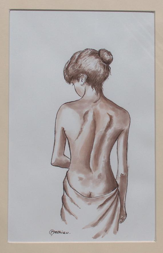 Nu de dos - Georges Mathieu