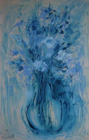Blue Flowers - Lyuba Zahova