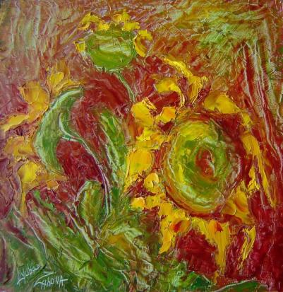 Three sunflowers - Lyuba Zahova
