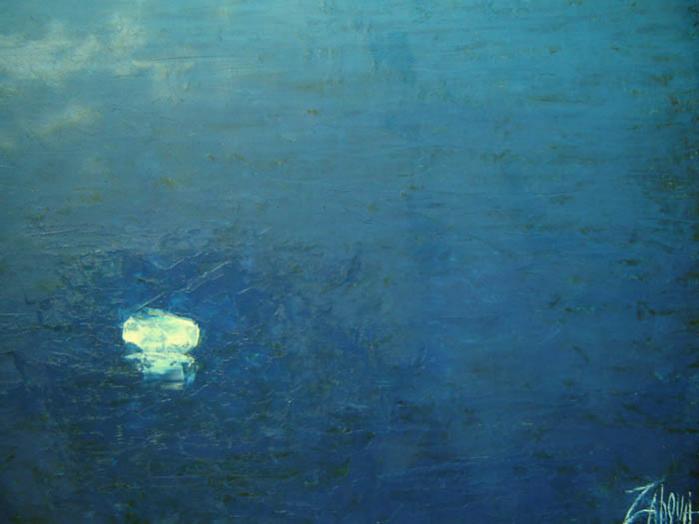 White boat in the sea - Lyuba Zahova - Click to enlarge