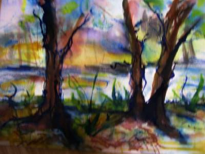 Maine woods  (sold) - Laurie Proctor-Lefebvre
