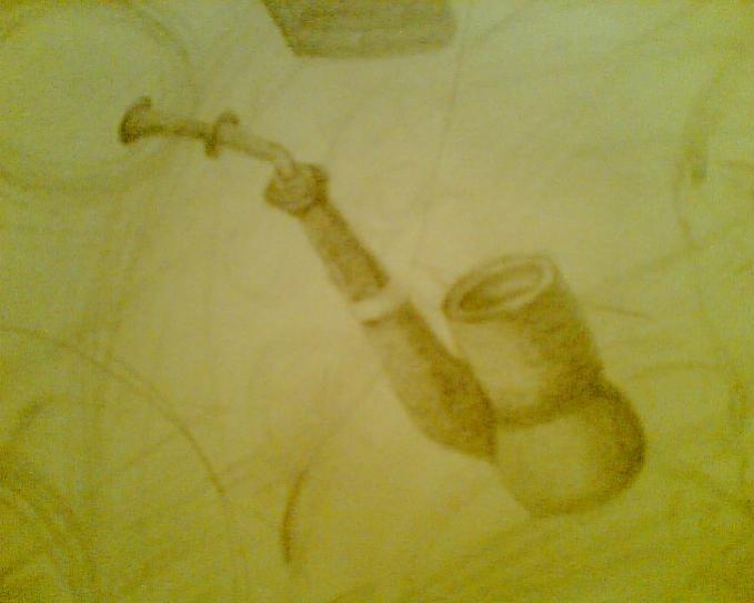 The pipe - Gursel Sarikaya - Click to enlarge