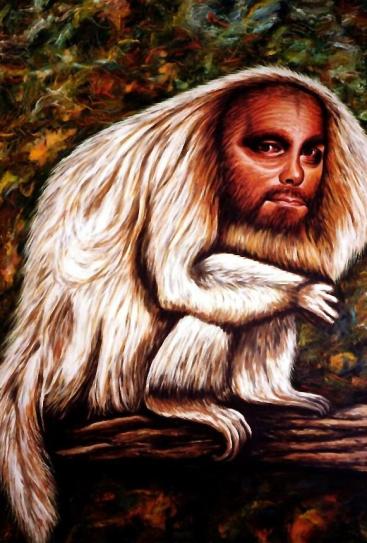Uakari with self portrait - Dan Civa