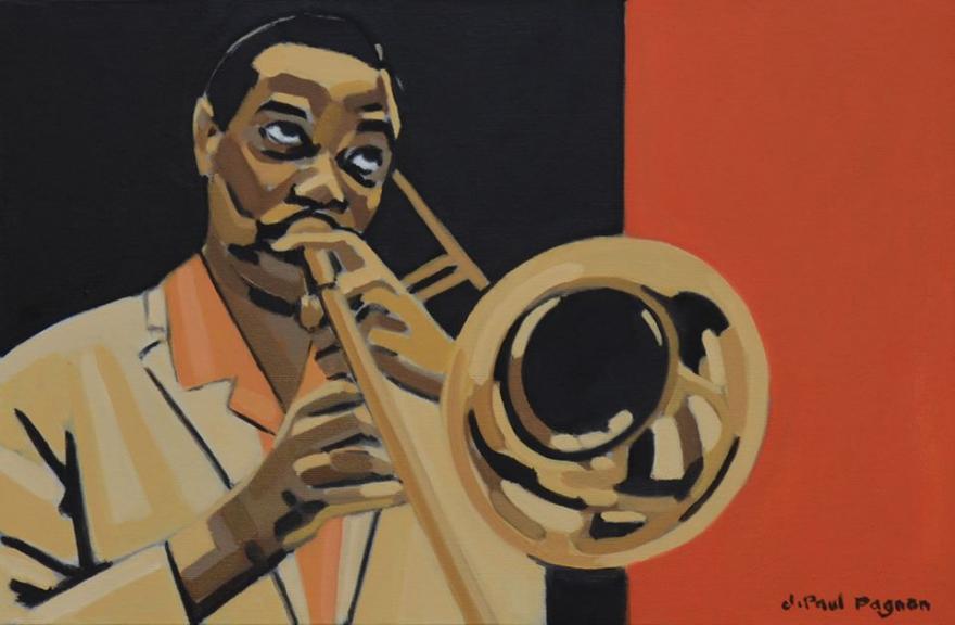 BLACK TROMBONE - Jean-Paul Pagnon - Click to enlarge