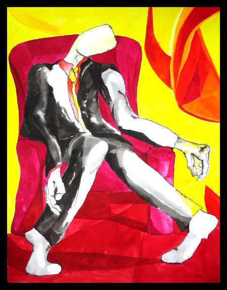 Sitting somewhere - Pierre Poulin