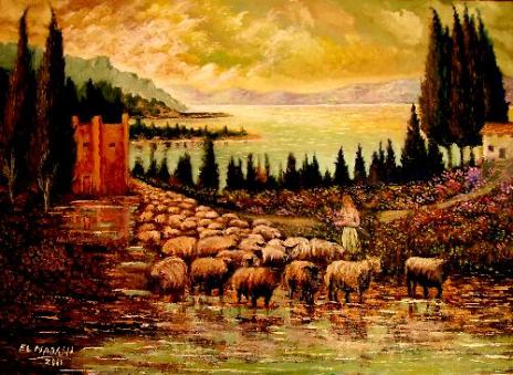 Le lac et la Bergère - Elmadani Belmadani