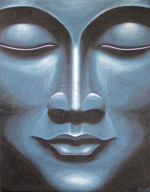 Buddha bleu - Chrystel Mialet