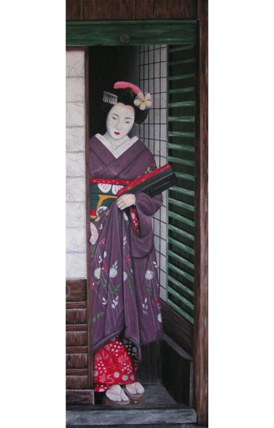 Geisha à la porte - Chrystel Mialet