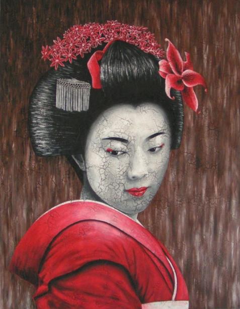 portrait geisha - Chrystel Mialet