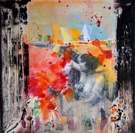 Femme au  balcon - Laurence Grandemange