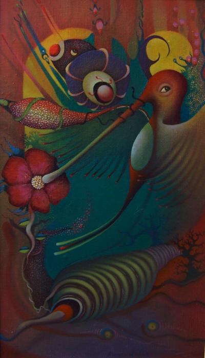 El colibri enamorado de la flor - Alvaro Mejias