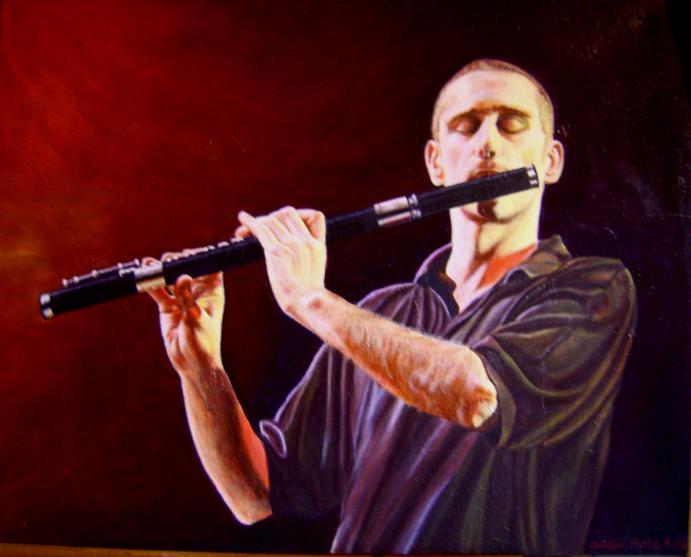 Le flutiste - Christian Rota - Click to enlarge