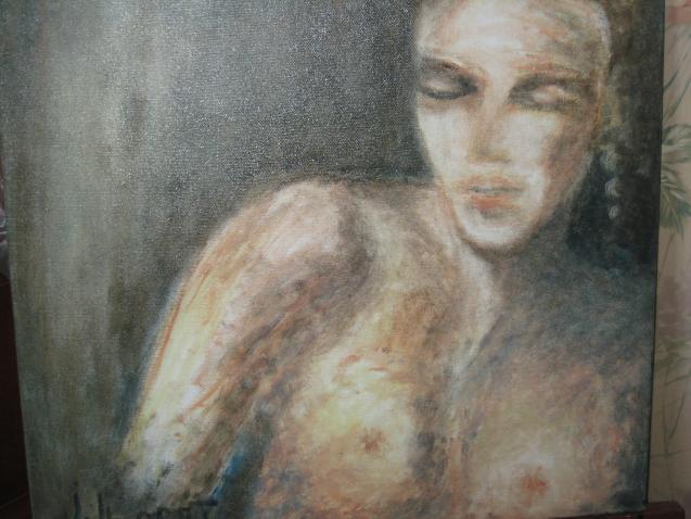 La femme aux seins nus - Jocelyne Lloret - Click to enlarge