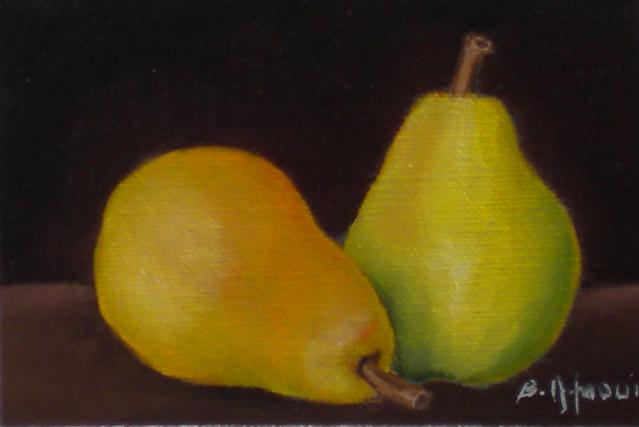 2 poires - Bchira Arfaoui - Cliquer pour afficher en grand