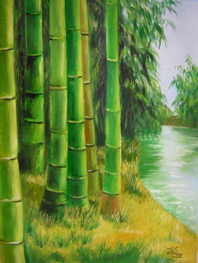 Bamboos by the waters - Lian Zhen