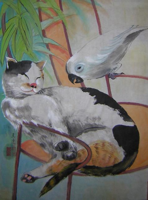 sleepy cat - Lian Zhen