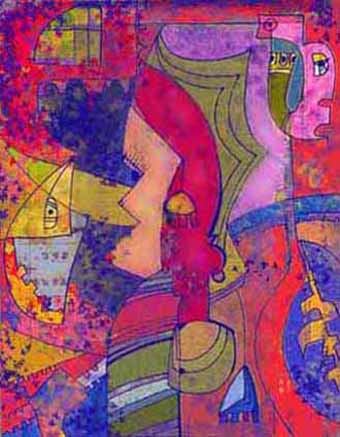 Asian Women Purple - Maria Korkinova