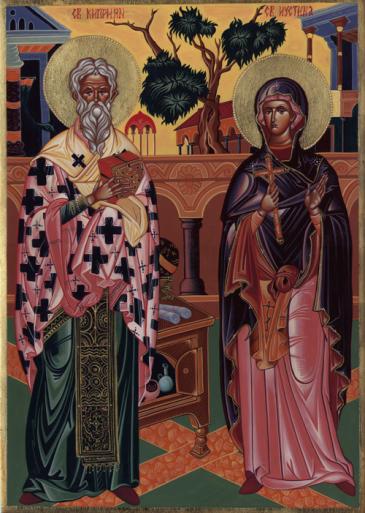 St. Ciprian  and St. Justina - Maria Korkinova
