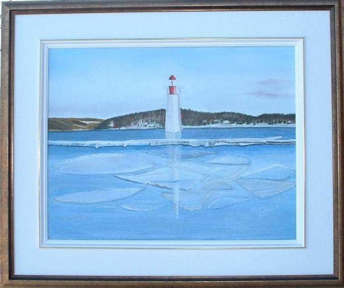 Le Phare de Cabano en Hiver - Nicole L'Italien - Click to enlarge