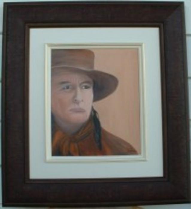 Portrait de Grey Owl - Nicole L'Italien - Cliquer pour afficher en grand