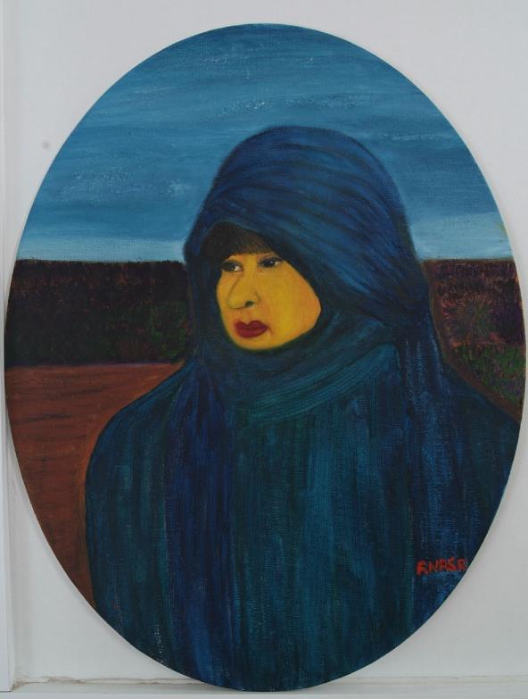 Femme touareg bleue - Fathia Nasr - Click to enlarge