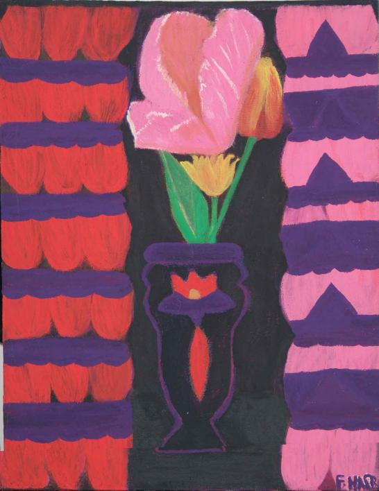Tulipes dans un vase - Fathia Nasr