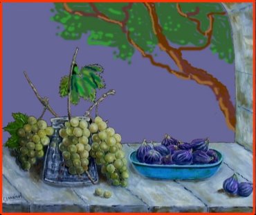 figues et raisin - Gisèle Darrieux-Boblin