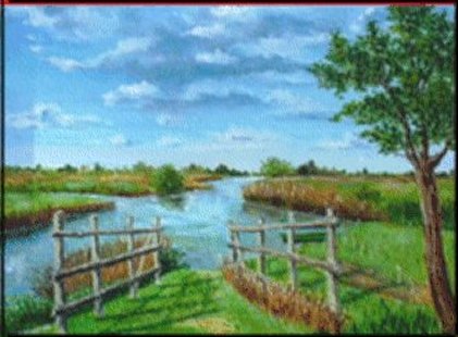 Paysage de Sologne - Gisèle Darrieux-Boblin