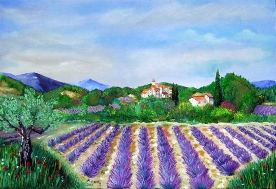 Entourés de Lavandes - Sylvestre Aznar