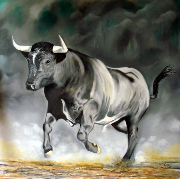 Taureau Camarguais - Sylvestre Aznar - Click to enlarge