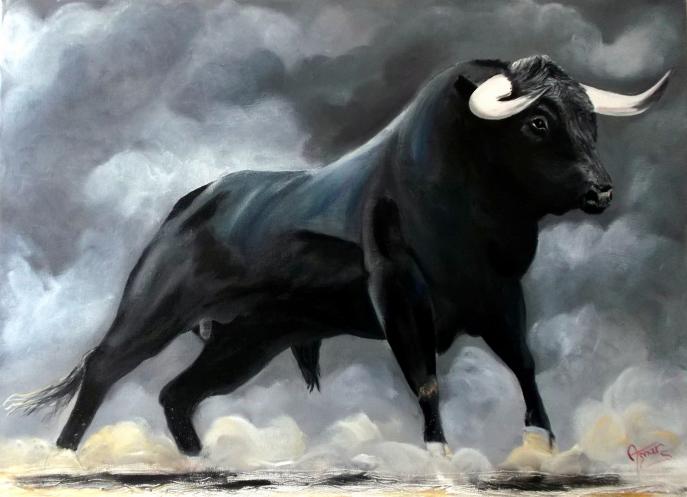 Taureau Camarguais 3 - Sylvestre Aznar - Click to enlarge