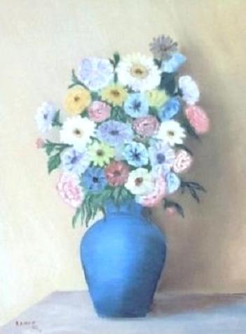 Vase Bleu - Sylvestre Aznar