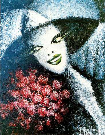 3- Femme au bouquet - Paul Hella