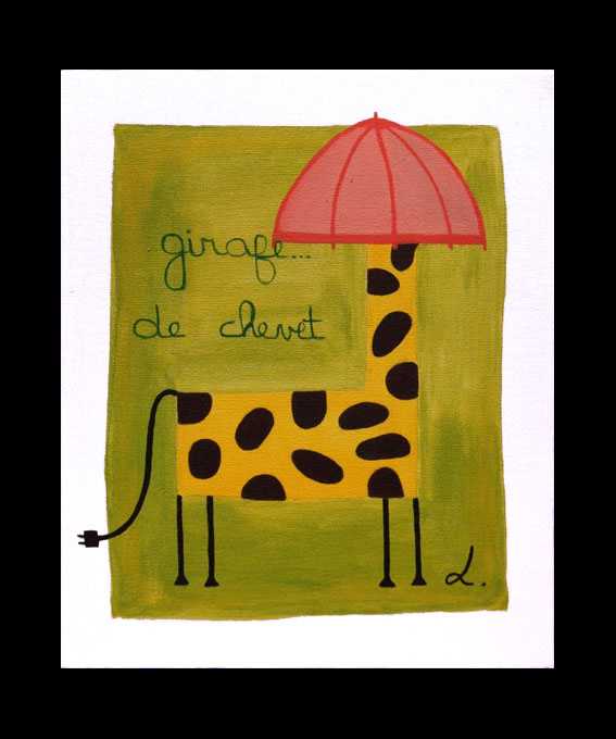 girafe de chevet - Artitia