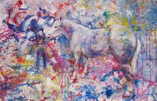 Cheval rupestre - Colette Cotte