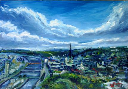 ROUEN VUE DE LA CORNICHE - Louis Runemberg