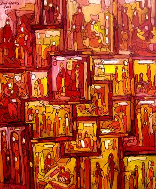 WINDOWS ART YELLOW 20F.01 - Louis Runemberg