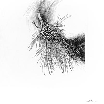pine tree 2 - Eugenia Leca Botezatu