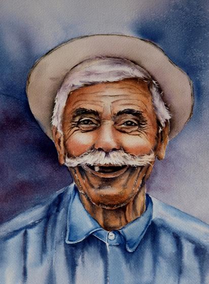 papy sourire - Muguette Mauduit