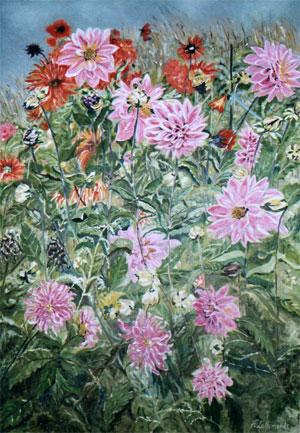 Les dahlias - Françoise Lallemand