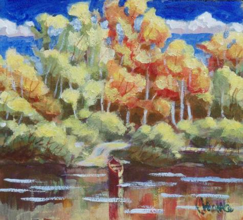 Le canot rouge - Pierre Lachance