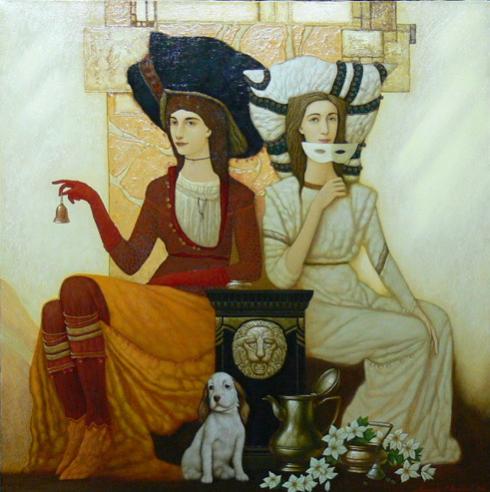 Sur le balcon - Oleksander Melnykov