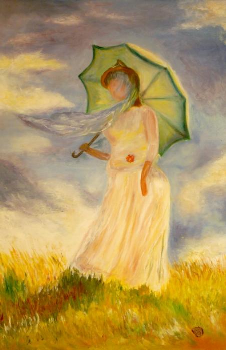 La femme à l'ombrelle - Sylvaine Sapin