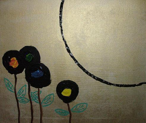 Abstract Flowers & Geometric Circle - Robert Darabos