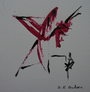 idéogramme rouge - Sara Ernael Madsen
