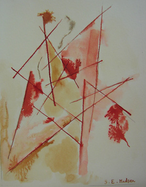 origami rouge - Sara Ernael Madsen