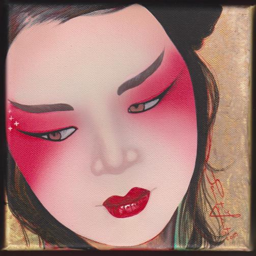 Portrait de geisha - Christelle Saint-Just