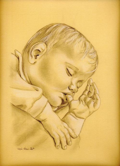 Bébé crayon - Virginie Wibaux